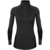 Icebreaker Women's BodyfitZone Merino 260 Zone Long Sleeve Half Zip Thermal Top -Women Clothing Sale Store 104394A01 1