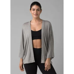 Prana Women's Foundation Seabrook Wrap -Women Clothing Sale Store 1968711 HEATHERGREY