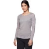 Black Diamond Women's Rhythm Long Sleeve Tee -Women Clothing Sale Store 752005 1016 W LS RHYTHM TEE PEWTER 01