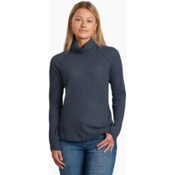 KUHL Women's Petra Turtleneck -Women Clothing Sale Store 8066 Petra Turtleneck Abyss Front