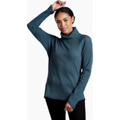 KUHL Women's Petra Turtleneck -Women Clothing Sale Store 8066 Petra Turtleneck Veridian Front