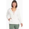 KUHL Women's Bandita 1/2 Zip Pullover -Women Clothing Sale Store 8453 Bandita Halfzip Pullover White Front