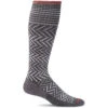 Women's Chevron Graduated Compression Socks 2 Women's Chevron Graduated Compression Socks -Women Clothing Sale Store Chevron SW7W Charcoal