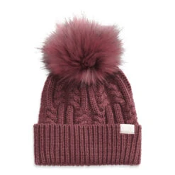 The North Face Women's Oh Mega Fur Pom Beanie -Women Clothing Sale Store NF0A7RI8 6R4 hero