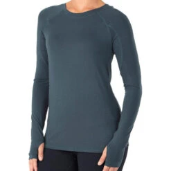 Women's Bamboo Midweight Long Sleeve -Women Clothing Sale Store W MWLS BlueDusk 1