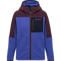 Cotopaxi Women's Abrazo Hooded Full-Zip Fleece Jacket -Women Clothing Sale Store f21 w abrazohoodedfullzipfleece indigoblackiris front